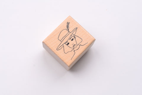 La Dolce Vita Rubber Stamp - Traveling Girl