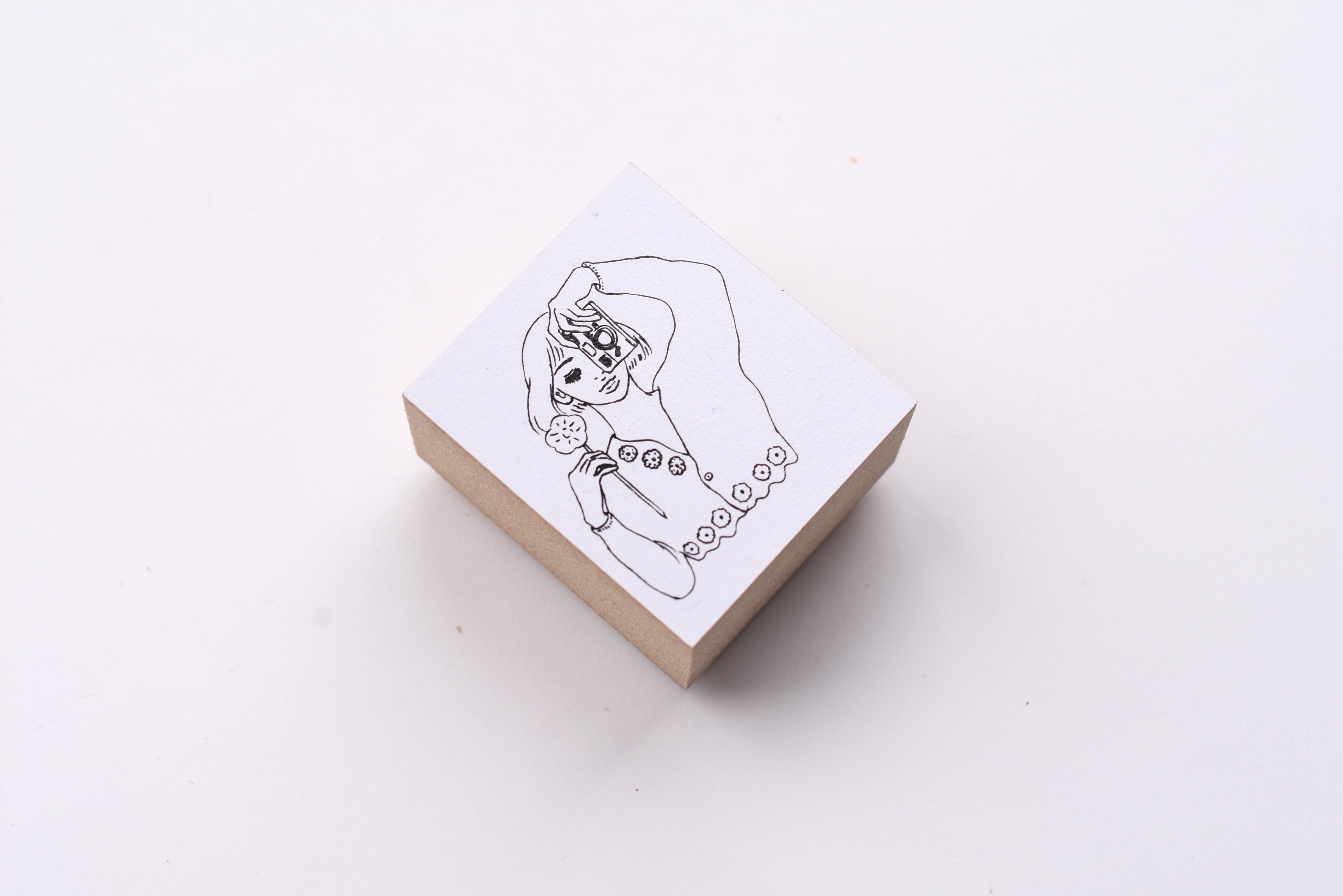 La Dolce Vita Rubber Stamp - Photography Flower Girl