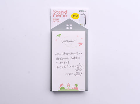 Midori Stand Memo Pad - Vertical Type - Message