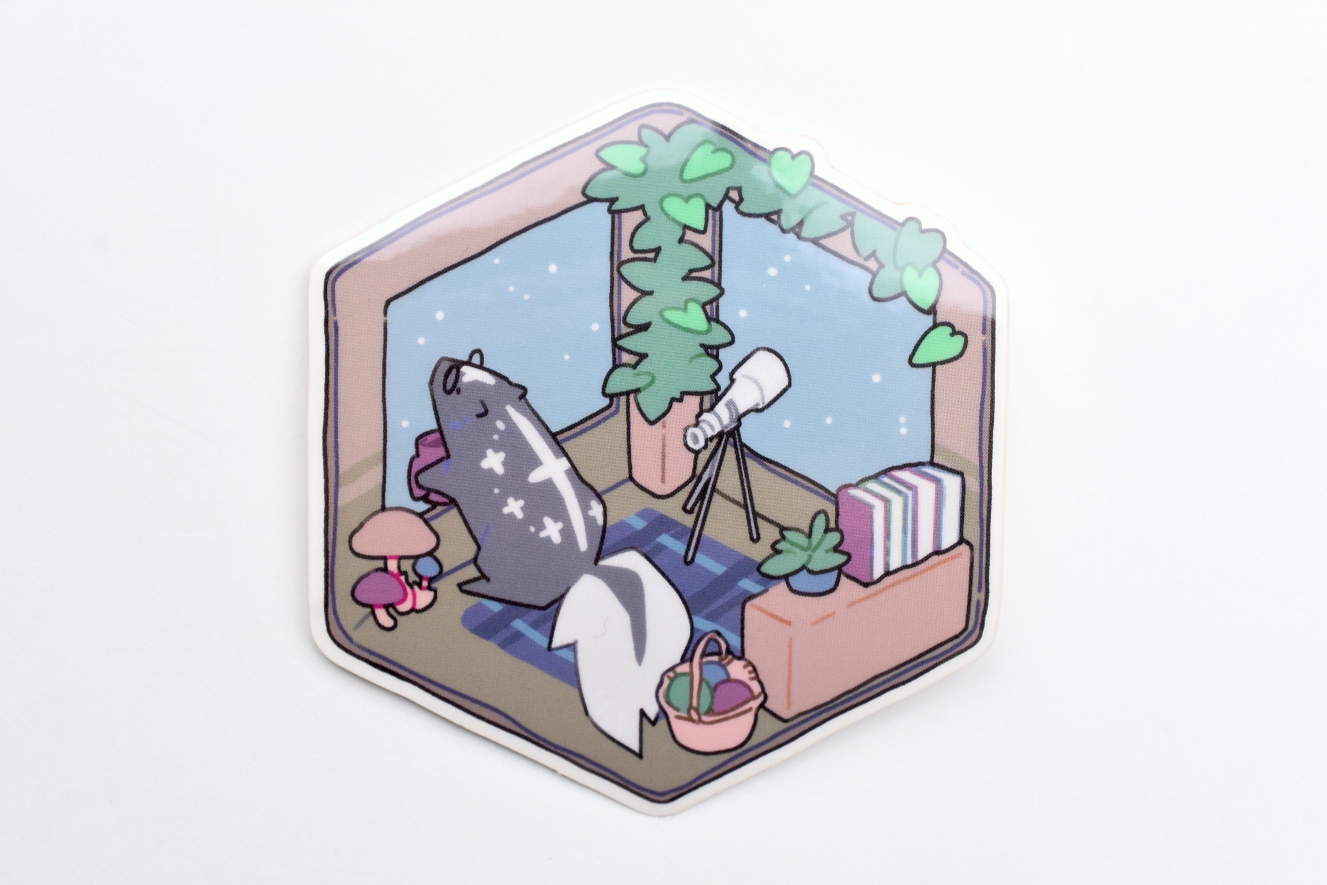 Ameruu Sticker - Room Satellite Skunk