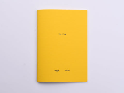 Laconic Style Notebook - To Do - A5