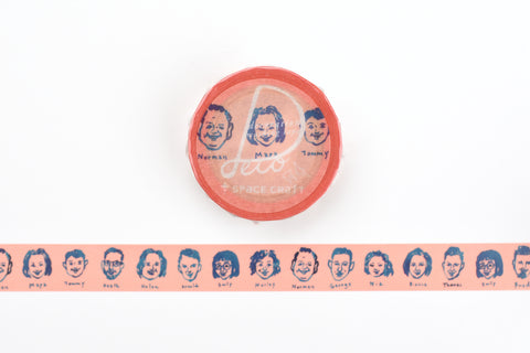 ROUNDTOP x Space Craft - Face Washi Tape