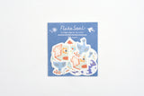 Furukawa Paper Flake Stickers - Sparkle and Bird