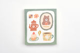 Furukawa Paper Memo Pad - Cup and Bear