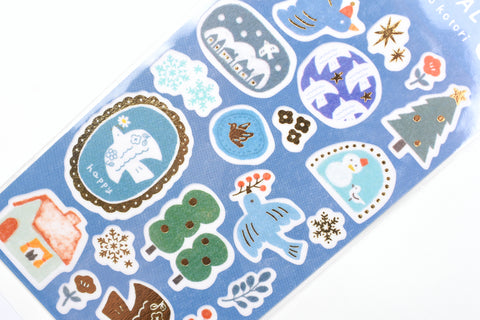 Furukawa Kira Seal Sticker - Sparkle and Bird