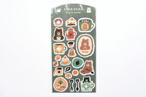 Furukawa Kira Seal Sticker - Cup and Bear