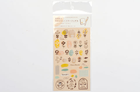 Furukawa Planner Collage Sticker - Scandinavian