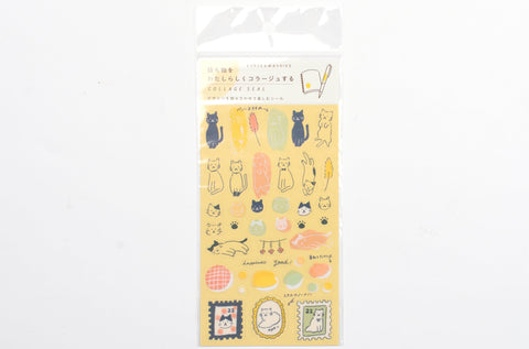 Furukawa Planner Collage Sticker - Cat