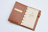 Raymay Davinci Olive Leather Slim Organizer - Pocket Size - 8mm