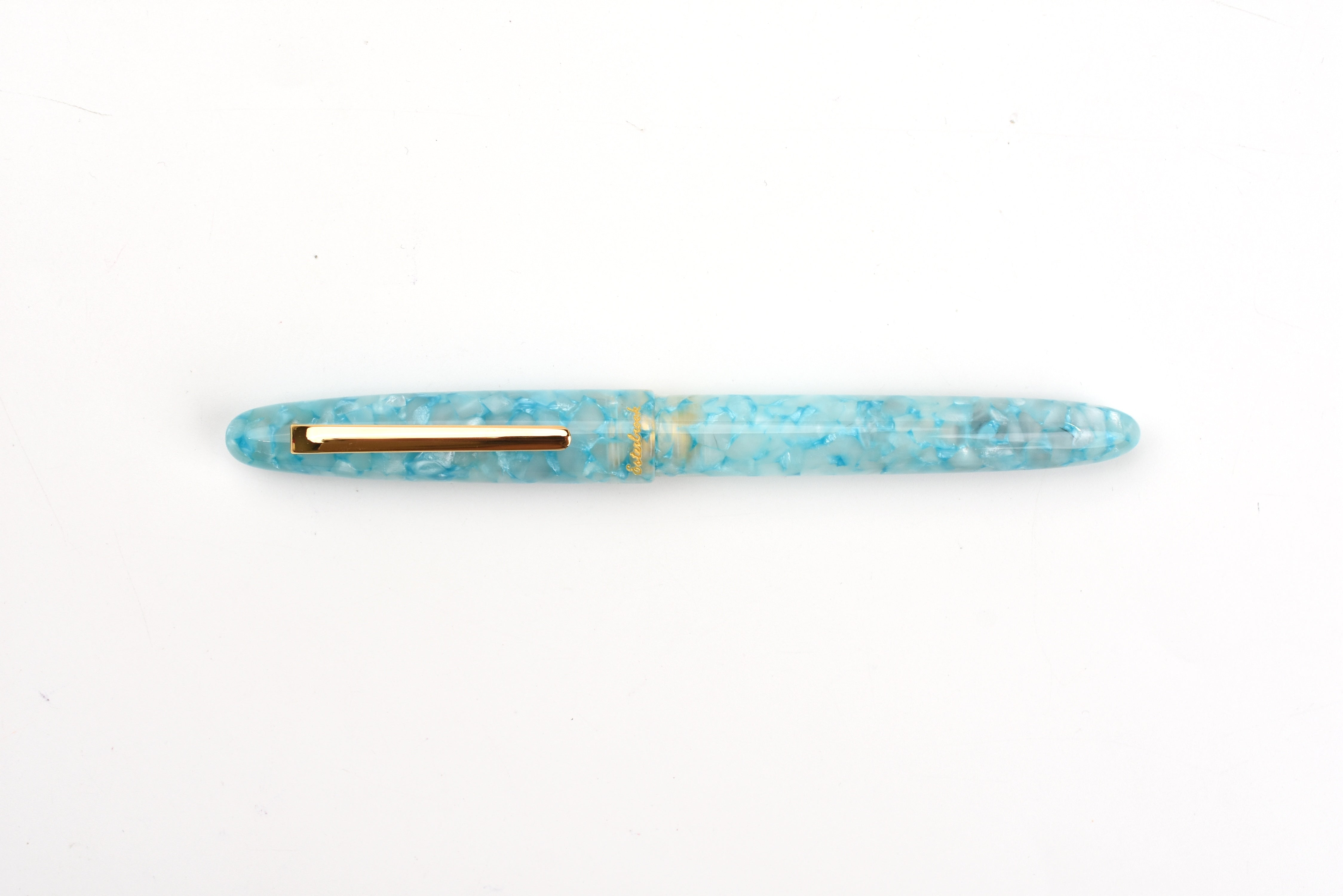 Esterbrook Estie Fountain Pen - Aqua Gold - Gold Trim - Limited Edition