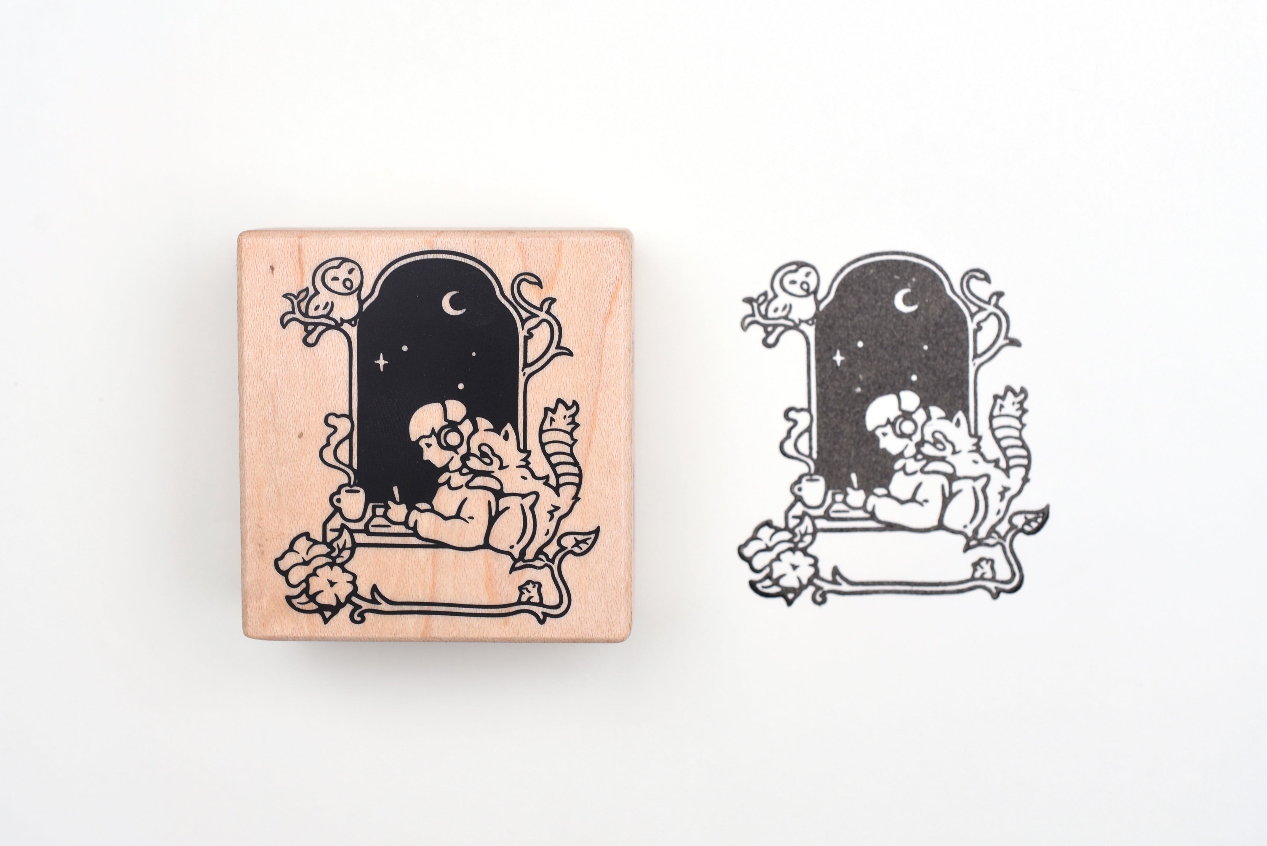 Stationery Zoo - Nocturnal Journaler Frame Stamp