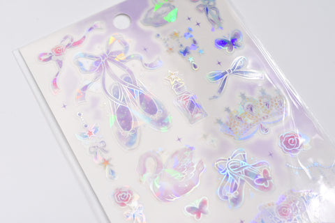 Kamio Foil Stamping Sticker Sheet - Meteore -  Ballet