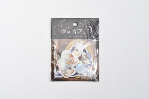 Q-Lia Starry Sky Flake Sticker - Night Cafe