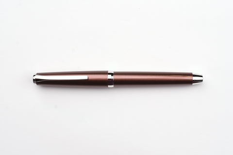 Pilot Metal Falcon Fountain Pen - Brown