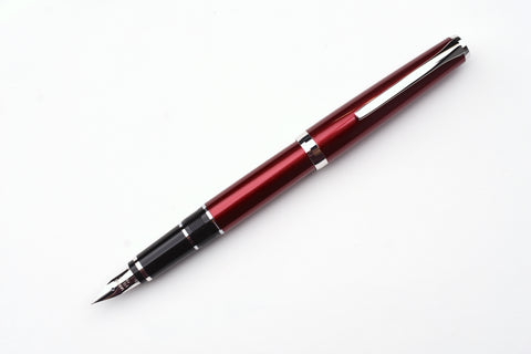 Pilot Metal Falcon Fountain Pen - Burgundy