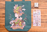 Yoseka Stationery Zoo Tote Bag