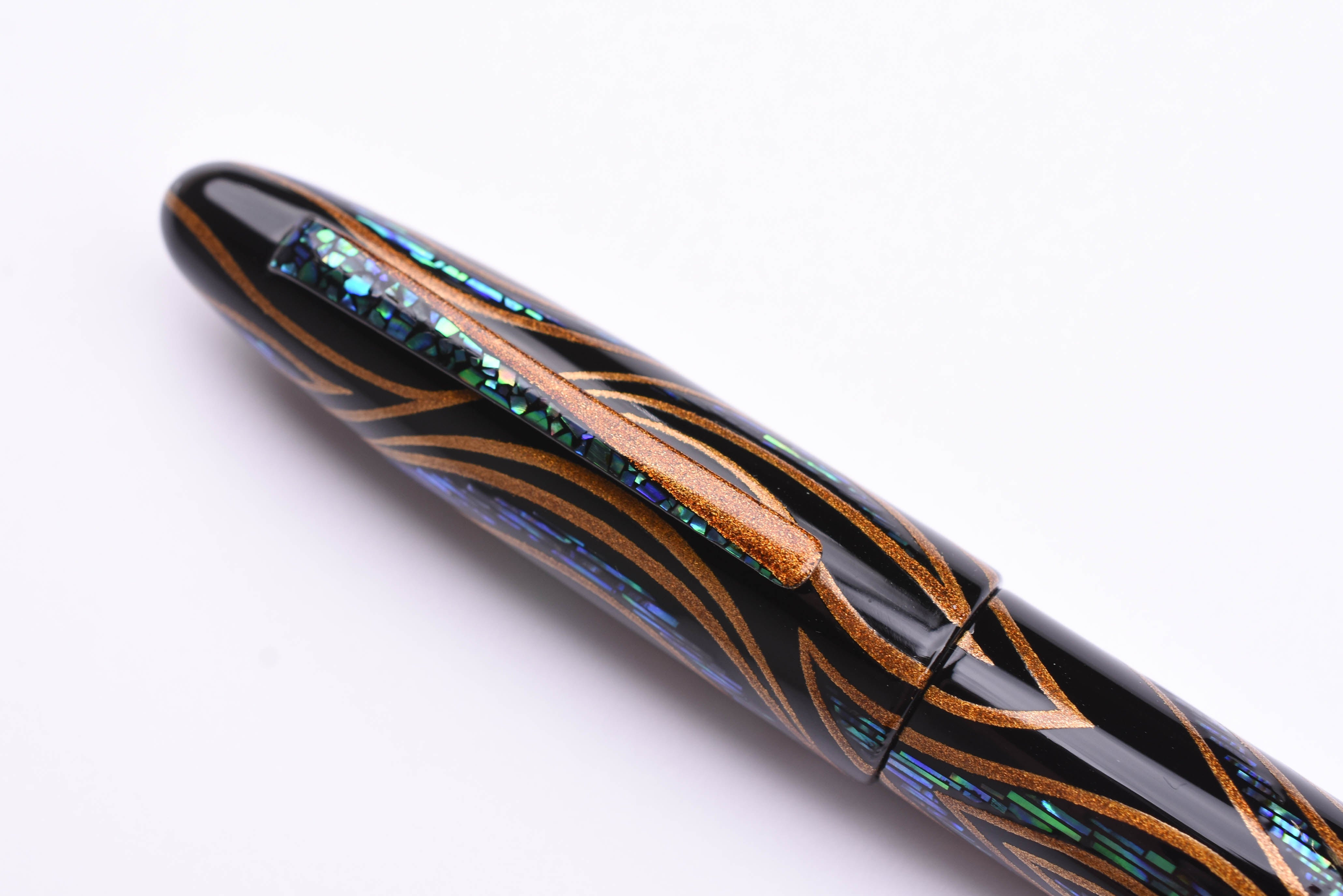 Taccia Miyabi Empress Fountain Pen - Fossils in the Sky - Sunset Peacock (Limited Edition)