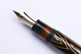 Taccia Miyabi Empress Fountain Pen - Fossils in the Sky - Sunset Peacock (Limited Edition)