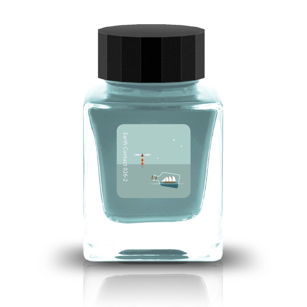 Tono & Lims Ink Bottle - Earth Contact - 026-2 Fluorite Marine - 30ml