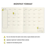 Hightide Diary 2024 Chocolate Donut Monthly Planner (Pre-Order Starts July, Ships August)