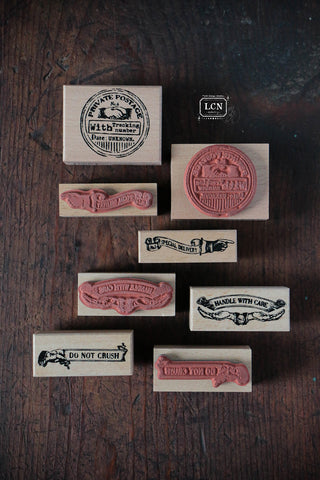 LCN Stationery Rubber Stamp Set - Postal Signs Set 3