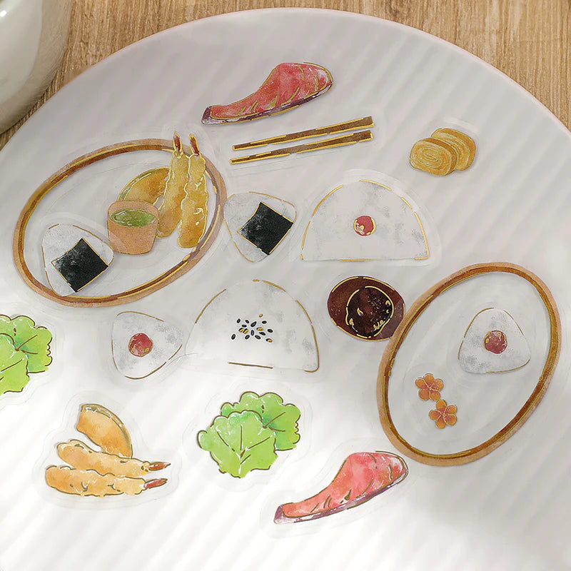 BGM Deco Clear Sticker - Food Diary - Japanese Style Bento