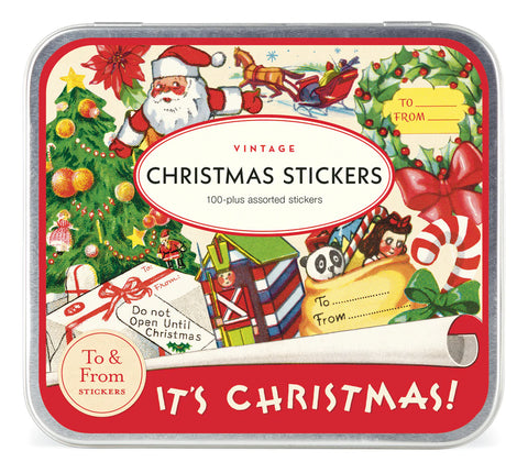 Cavallini - Vintage Stickers - Christmas