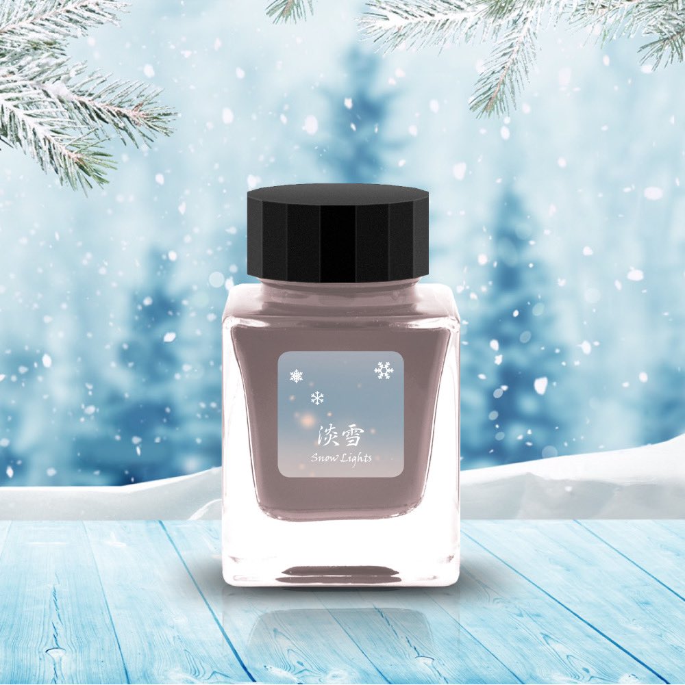 Tono & Lims Ink Bottle - Snow Lights - Season 2 - 淡雪 - Light Snow - 30ml