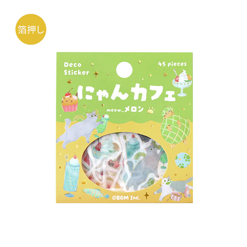 BGM Flake Sticker - Nyan Cafe - Melon