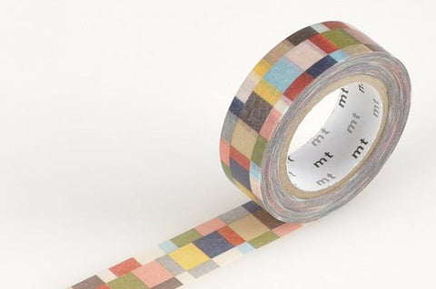 mt Washi Tape Mosaic Greyish