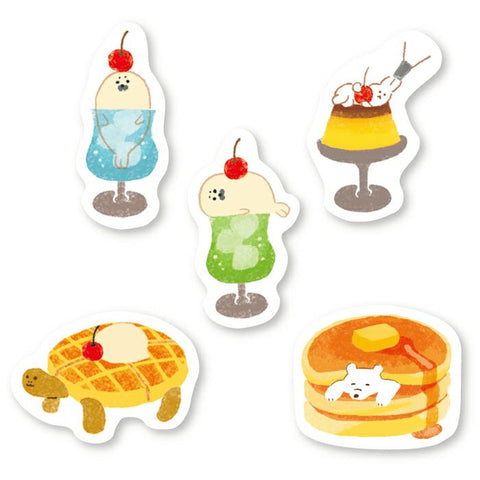 Furukawa Paper Flake Stickers - Japanese Cafe