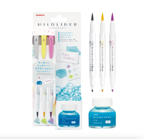 Zebra Mildliner no moto Ink - Starter Set