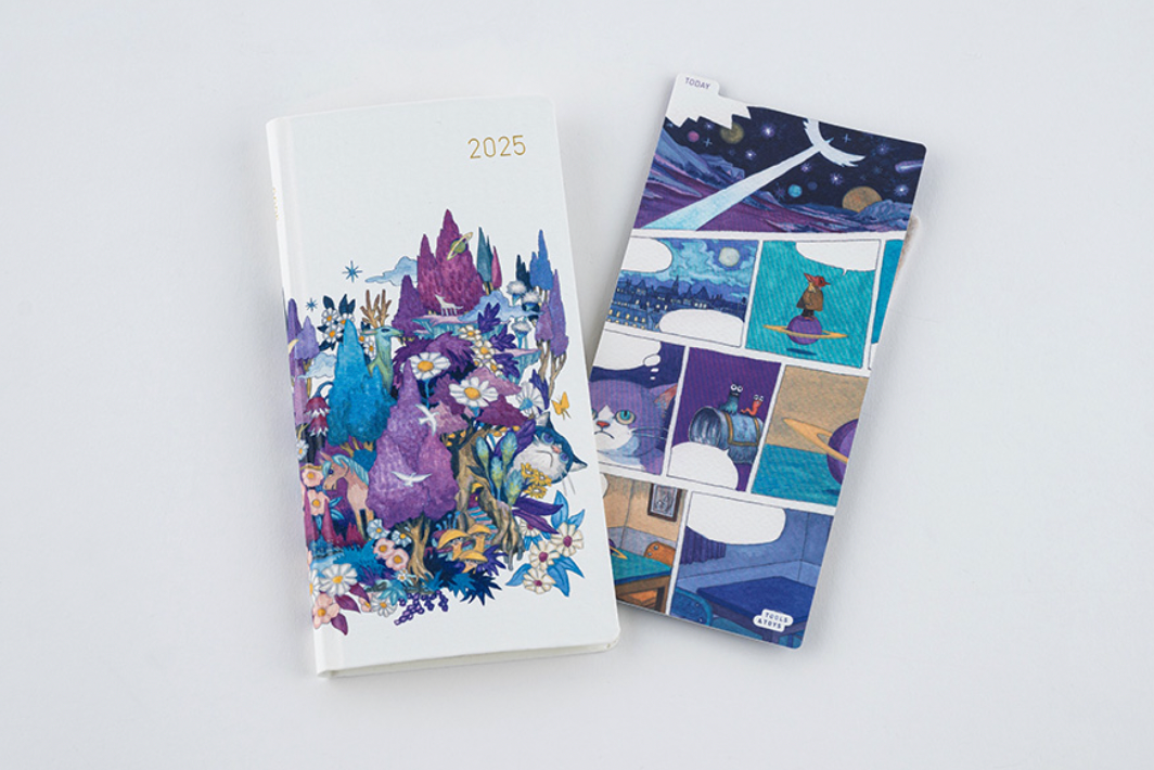 Hobonichi Techo Weeks 2025 - Masamune Kusano x junaida: Through the Purple Night