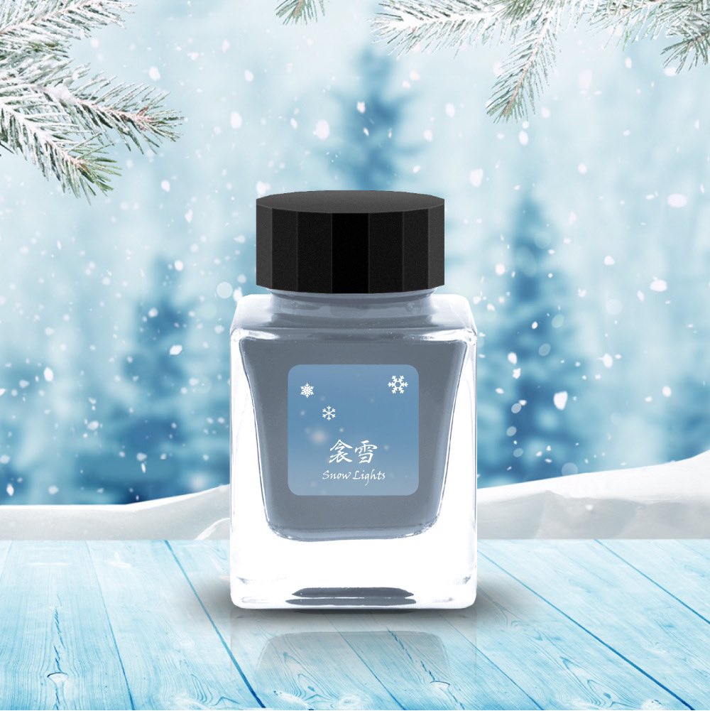 Tono & Lims Ink Bottle - Snow Lights - Season 2 - 衾雪 - Snow Drop - 30ml