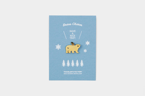 TRAVELER's Factory - Holiday Small Bear Brass Charm - Limited (Pre-Order Starts 11/13, Ships late Nov/ early Dec)