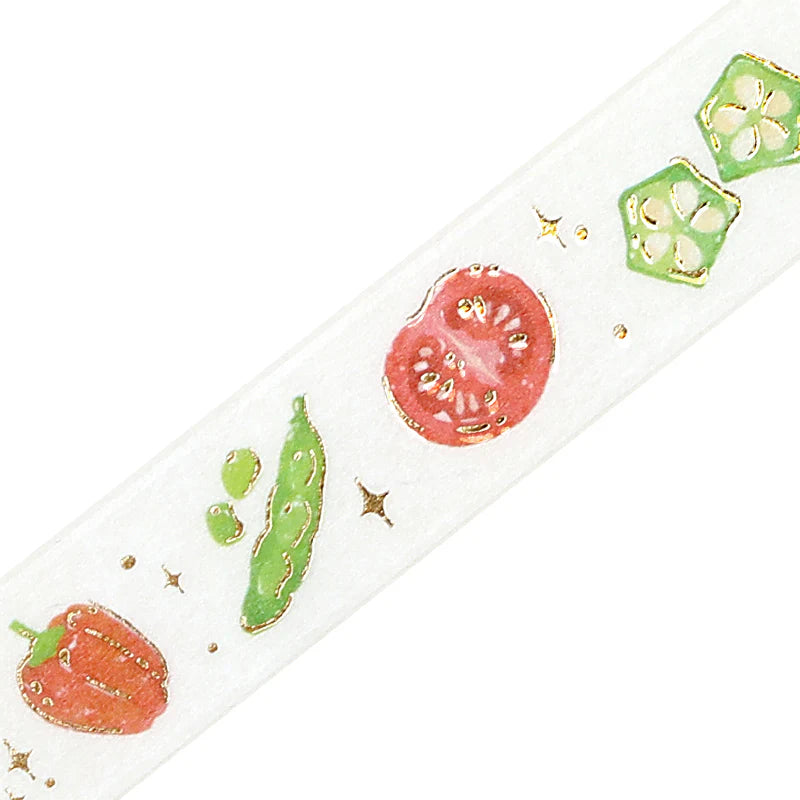 BGM Washi Tape - Foil Stamping Life - Vegetables