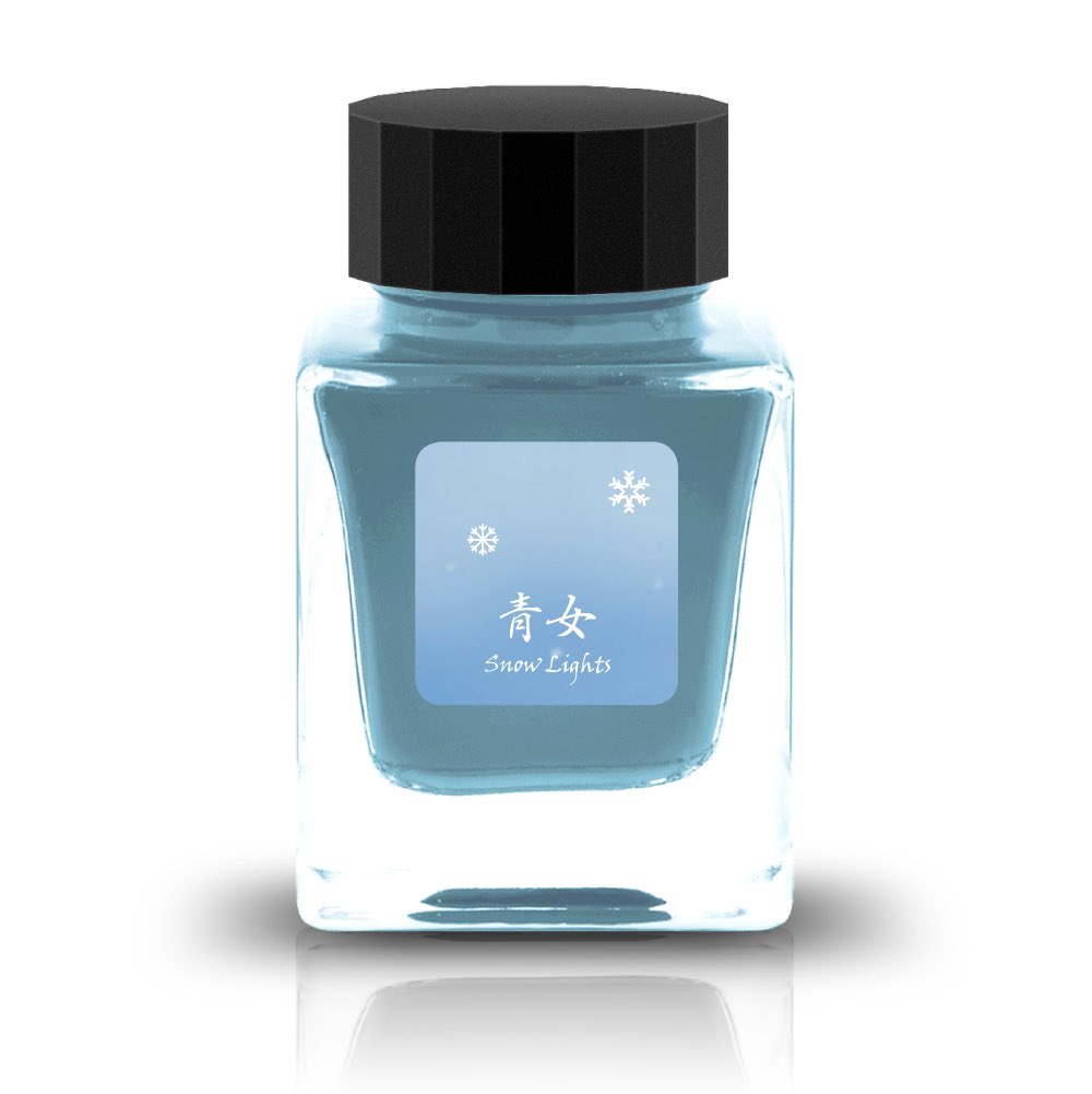 Tono & Lims Ink Bottle - Snow Lights - Season 1 - 青女 - Seijyo - 30ml