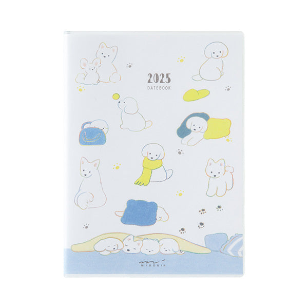 Midori Pocket Diary 2025 - Dog - A6