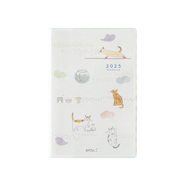 Midori Pocket Diary 2025 - Cat - Mini