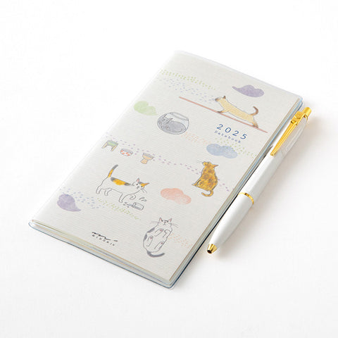 Midori Pocket Diary Slim - 2025 - Cat