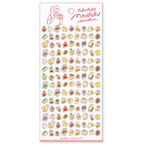 KITERA Sticker Sheet - PukuPuku Manpuku - Desserts