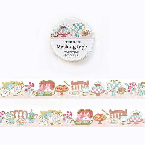 Papier Platz x A La Cardo - Alice's Tea Party Masking Tape