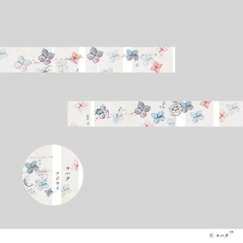 Yohaku Washi Tape - Hydrangea