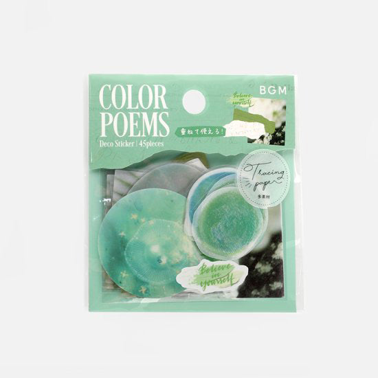 BGM Deco Sticker - Color Poems - Green