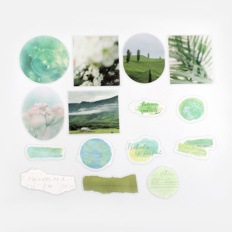 BGM Deco Sticker - Color Poems - Green