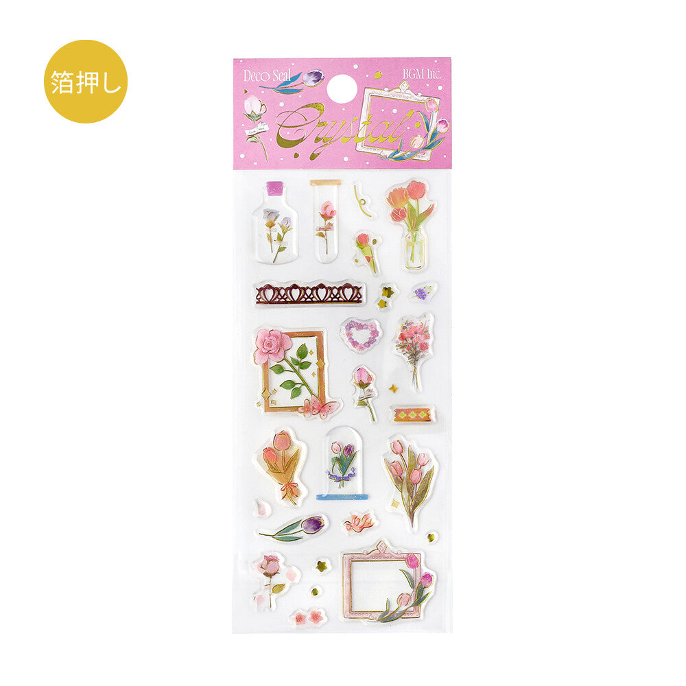 BGM -  Crystal Seal Sticker Sheet - Garden