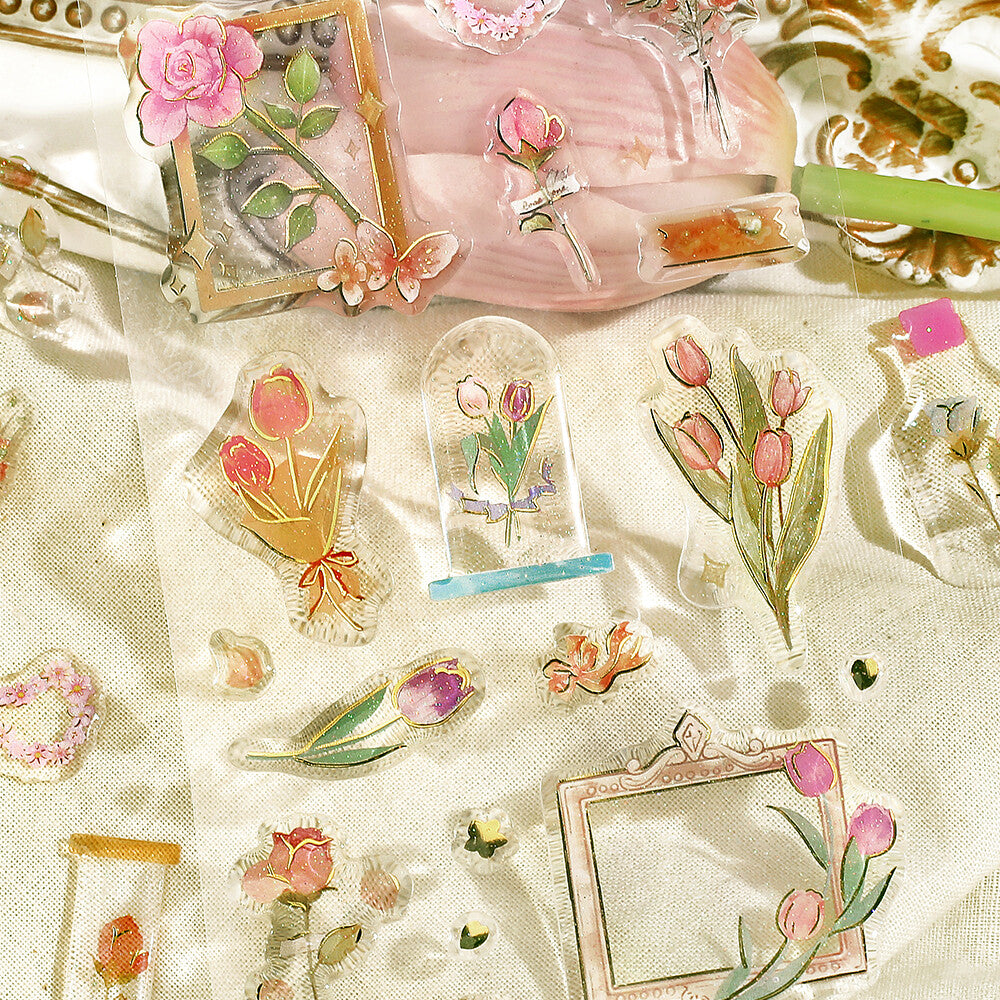 BGM -  Crystal Seal Sticker Sheet - Garden