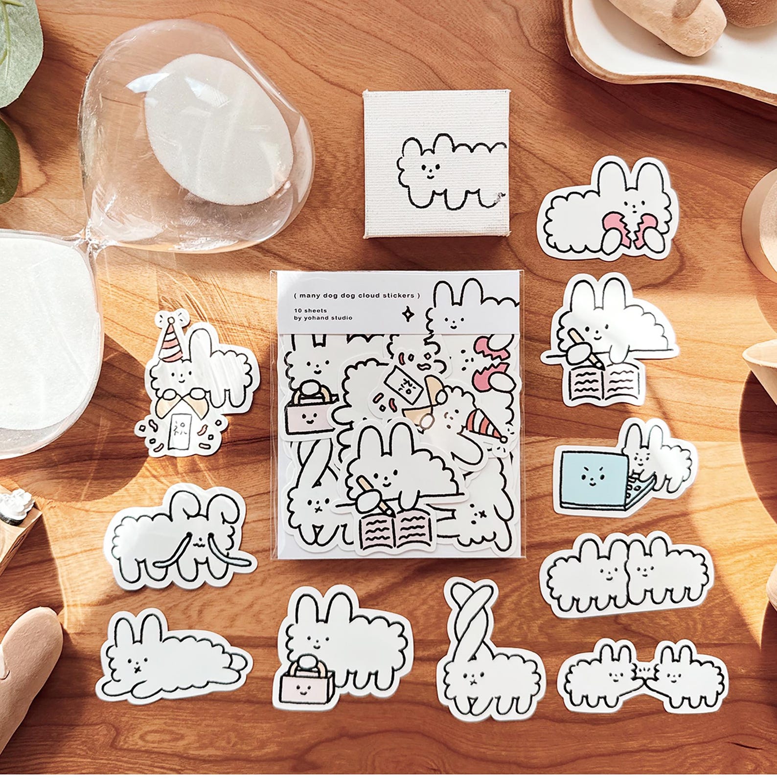 Yohand Studio Sticker Pack - Bunch of Cloud Dogs