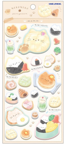 Kamio Super Mochi Stickers - Neko Neko Panyasan