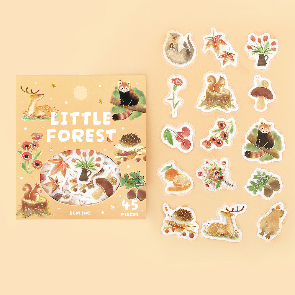 BGM Flake Sticker - Little Forest - Yellow